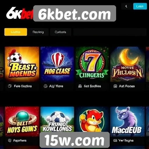 Comparativo de jogos populares disponíveis no 6kbet